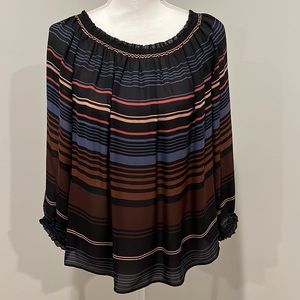 Joie Off the shoulder stripe blouse